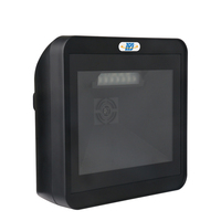 Lector de código QR de escritorio montado en la pared 1D 2D Escáner de código de barras omnidireccional USB RS232 para control de acceso Pago móvil