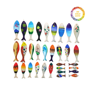 Meilleur Prix Personnalisé En Bois Poisson Souvenir Écologique Fait Main Cadeau Boutique Décor Du Vietnam - Product Image 1