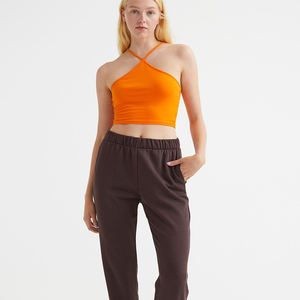 Hiver Utilisation Solide Cordon Dames Femmes Pantalon Avec Poches Dernier Sport Casual Coton Femmes Haute Arrivée - Product Image 1