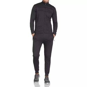 Personnalisé Slim Fit Plaine Fermeture À Glissière Pleine Sport Survêtements 2 Pièce Hommes Survêtement - Product Image 1