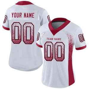 Camiseta de fútbol americano de ajuste personalizado, uniforme ligero transpirable de secado rápido para jugadores universitarios juveniles escolares - Product Image 4