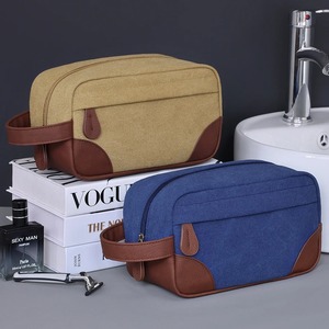 2025 New Canvas Flat Makeup <b>Bag</b> <b>Large</b> <b>Capacity</b> Handheld Portable <b>Cosmetics</b> Storage <b>Bags</b> High Quality Toilet <b>Bag</b> - Product Image 6
