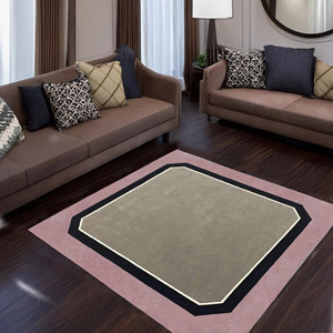Tapis moderne de luxe en laine, couleur unie, poils longs, antidérapant, adapté aux animaux domestiques, tissé à la main, lavable, pour salon, chambre à coucher, décoration intérieure - Product Image 3