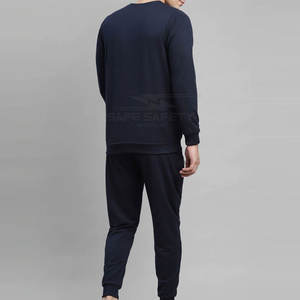 High Quality 100% Cotton Men's Sweat Suits Plus Size Solid Pattern Eco-Friendly Factory Direct <b>Sale</b> Lightweight Sets for <b>Spring</b> - Product Image 5