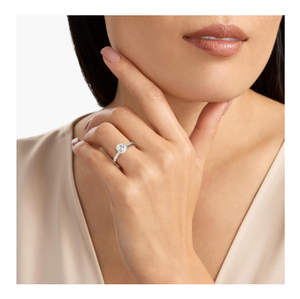 Premium Vintage Engagement Ring <b>Elegant</b> Design Stunning Side Diamonds Diamond Luxurious Timeless Proposal Silver Customized - Product Image 4