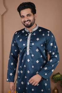 Collection de vêtements éthiques de présentation les plus vendus Pyjama kurta pour hommes pour les festivals ou les cérémonies disponible à bon prix - Product Image 3