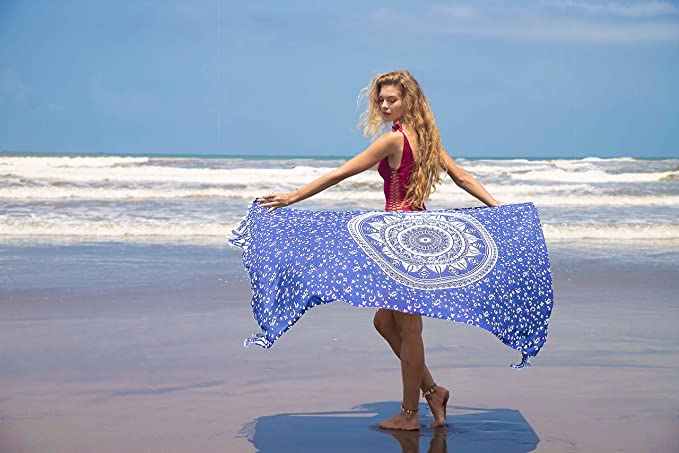 Mandala Printed Latest Hot Selling Beach Sarong Scarf Beach Dress Rayon Sarong Beach Swimming Wear Cheap Sarong Pareo