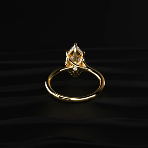 Anillo de compromiso de Halo oculto atemporal elaborado en estilo de joyería fina para brillar y brillar con gracia elegante y romántico clásico - Product Image 5