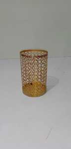 Porte-bougie votive en métal antique fabriqué à la main détaillant pour Noël pour les étagères ou les tables d'appoint - Product Image 3