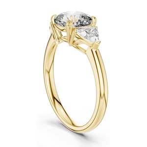 2.39 CT Cushion Cut Lab Diamond Engagement <b>Ring</b> Trillion Side Stones VVSVS EF CVD Diamonds 18K, 14K, 10K Gold & 925 - Product Image 5
