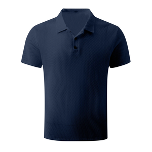 Polo informal de manga corta para hombre, ajustado, color sólido, talla grande, tejido de punto, venta al por mayor, precio barato, gran oferta, Bangladesh - Product Image 5