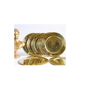 Plaque de chargeur en laiton plaquée et martelée/plaque de chargeur en acier inoxydable et taille personnalisée - Product Image 1