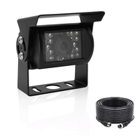 Cámara de Visión Trasera y Delantera para Automóvil con LED IR AHD de 12v-24v, Asistente de Estacionamiento, Impermeable IP68 para Autobús y Camión