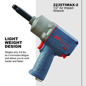 <span class=keywords><strong>Clé</strong></span> à chocs pneumatique à poignée pistolet en titane de 1/2 po avec mécanisme à double marteau, embout extérieur de 2 po, couple de 1350 pi-lb, anneau de retenue par friction - Product Image 2