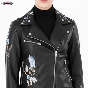 Veste en cuir respirante à motif rayé, taille plus, dernier design 2025, pour femmes, taille personnalisée - Product Image 5