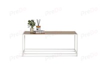 Table basse moderne en métal à hauteur réglable, style minimaliste européen, structure en acier, plateau en MDF, décoration de salon, meubles de maison