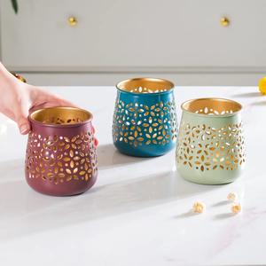 Portavelas de mesa de Metal con logotipo personalizado para decoración del hogar, tamaño personalizado, tarro de vela votiva Tealight, logotipo personalizado - Product Image 6