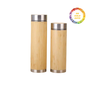 Sustainable Bamboo Thermos Bottle | Handmade Eco Drinkware | Keeps <b>Beverages</b> Hot or Cold All Day Long - Product Image 5