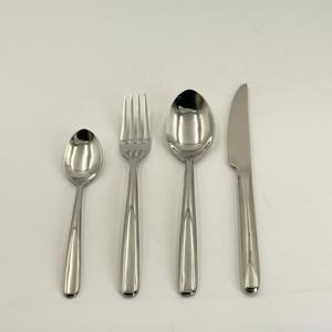 Meilleures ventes de couverts en acier inoxydable 202, couverts de luxe BRILLIANT, design unique, vaisselle polie miroir argentée à l'aviation - Product Image 2