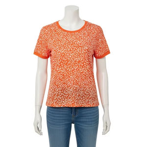 Quick Dry Digital Print Knit Blouses <b>Polyester</b> Spandex <b>Fabric</b> Soft Breathable Stretch Top Casual Wear Fashion Apparel Wholesale - Product Image 2