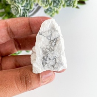 Pierres de Guérison en Cristal Blanc en Gros : Howlite Naturelle Brute, Style Amour, Haute Qualité, Écologique, Décoration d'Intérieur, Lot en Vrac