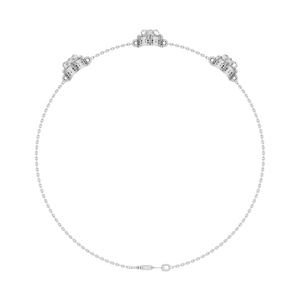 Dainty Clover IGI Pulsera DE TENIS certificada 14K Oro sólido Lab Grown Diamond Delicate Pave Detailing para mujeres Fiestas clásicas - Product Image 4