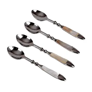 Ensemble de cuillères de designer modernes en or et en argent Collection de couverts de table de luxe parfaite pour les cadeaux et le service élégant - Product Image 5