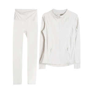 Calidad Premium 100% algodón elegante Color personalizado sólido mujer conjunto de 2 piezas chándal de gran tamaño técnica bordada para damas - Product Image 4