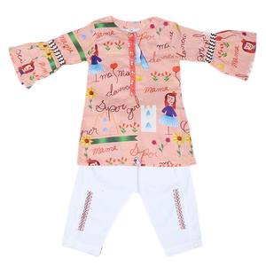 Conjunto de 2 Piezas para Bebés Niñas - Color Durazno - Product Image 1