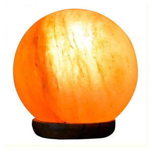 High Quality Carved Himalayan Salt <b>Lamp</b> <b>Ball</b>-Shaped Pink 100% Eco-Friendly Pure Natural Feng Shui Compatible Customizable Size - Product Image 4