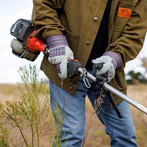 Poignée en cuir résistant pour une durabilité ultime, gants de travail avec design en maille respirante pour un confort tout au long de la journée - Product Image 3