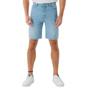 Léger respirant coupe ample Baggy taille haute Cargo poches hommes classique coton été décontracté élégant tous les jours Denim Shorts - Product Image 4