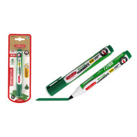Logo personnalisé E20 pointe vert marqueur permanent multi-média utilisation pour tissu CD métal verre papier bois 10mm-30mm pointe de pinceau pour large