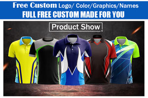 Design personnalisé sublimé imprimé équipe de <span class=keywords><strong>cricket</strong></span> <span class=keywords><strong>Jersey</strong></span> polo séchage rapide respirant été vêtements de travail uniforme t-shirt - Product Image 3