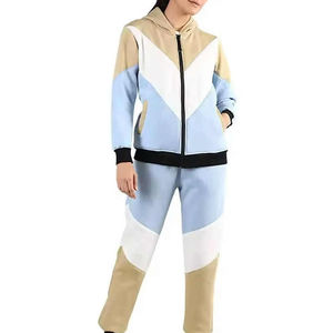 2024 dernières conceptions personnalisées 100% coton Full Zip Jogging costume lourd polaire femmes ensemble hiver Pakistan meilleur matériel fait - Product Image 1