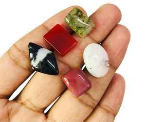 40 pièces Smoky Hydro Quartz Marquise Cabochon! Pierres précieuses en vrac polies pour la fabrication de bijoux (8x10mm-10x20mm) - Product Image 2