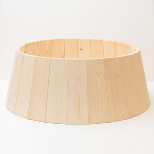 High Quality Natural <b>Wooden</b> <b>Christmas</b> <b>Tree</b> Collar Decoration <b>Christmas</b> <b>Tree</b> Ring for Home Handmade in Vietnam - Product Image 1