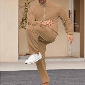 Chándal estampado de dos piezas de gran tamaño para hombre Chándal estampado de gran tamaño de color sólido para hombre Personalizado subido por Dress Sports - Product Image 4