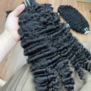Producto de lujo, máquina de trama rizada birmana, extensiones de cabello de doble trama, trama de cabello humano - Product Image 5