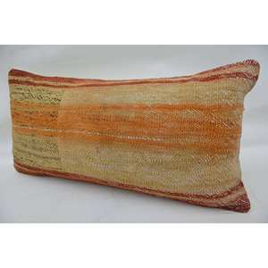 Oreiller Kantha en laine beige 12x24 pouces coussin décoratif tissé brodé motif carré imprimé floral vintage pour canapé à usage domestique - Product Image 3