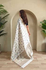 Magnifique Tussar Avec Warli Broderie Saree Femme Fabricant De Mode De Surat Au Taux Le Plus Bas - Product Image 5