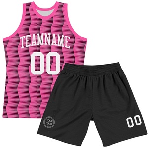 Uniforme de basket-ball imprimé unisexe, maillots et shorts personnalisés en gros, vêtements de sport d'été respirants à séchage rapide, 100% polyester - Product Image 1