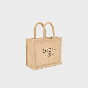 Mini Natural Jute <b>Gift</b> <b>Bag</b> with Padded Handles Eco-Friendly and Stylish - Product Image 3