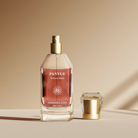 Emballage de parfum élégant de jet de brume colorée Bouteilles de parfum du rectangle 100ML d'épaule plate
