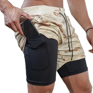 Pantalones cortos de malla para hombre con logotipo personalizado hechos en Pakistán, pantalones cortos de gimnasio para entrenamiento con sublimación de helado, ligeros y transpirables - Product Image 2