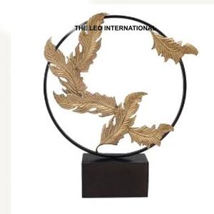 Adornos Nórdicos de Lujo con Hojas Antiguas, Fundidos a Mano en Metal, para Decoración de Escritorio en Sala de Estar - Product Image 4