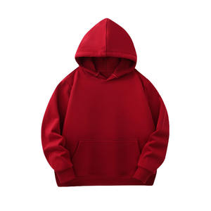 OEM Customized Logo Design 480g Ultra Soft Velvet Solid Color <b>Men</b> Women's Wholesale Pocket Hooded Sweatshirt Thickened Knitted - Product Image 3