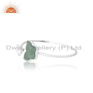 New Arrival Green Strawberry Quartz Butterfly <b>Cuff</b> <b>Bracelet</b> 925 <b>Sterling</b> <b>Silver</b> Jewellery Manufacture - Product Image 3