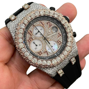 Reloj de Moda Personalizado con Incrustaciones de Diamantes Moissanite VVS, Estilo Hip Hop, Regalo para Hombre - Product Image 2