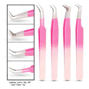 Pinzas de Extensión de Pestañas de Acero Inoxidable de Alta Calidad, Precisión y Durabilidad, Puntas de Fibra Antimagnéticas, Hechas a Mano, 10 mm de Longitud - Product Image 4
